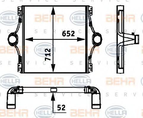 HELLA 8ML376724101 Интеркулер
