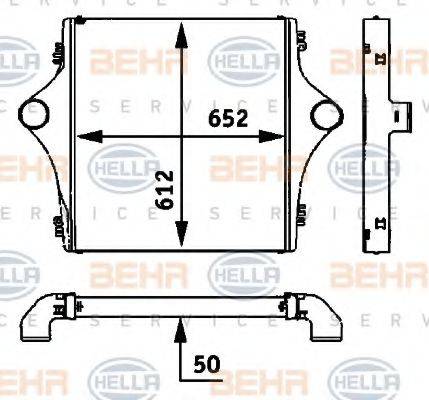 HELLA 8ML376724201 Интеркулер