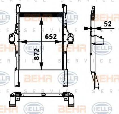 HELLA 8ML376724251 Интеркулер