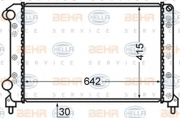 HELLA 8MK376724791 Радиатор, охлаждение двигателя