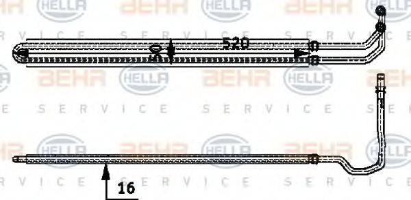 HELLA 8MO376726331 Масляный радиатор, рулевое управление