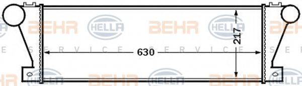 HELLA 8ML376727531 Интеркулер