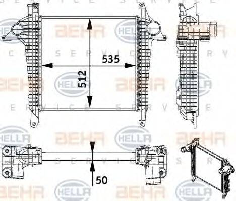 HELLA 8ML376728701 Интеркулер