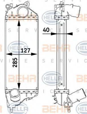 HELLA 8ML376729551 Интеркулер