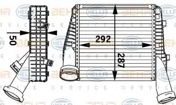 HELLA 8ML376729561 Интеркулер