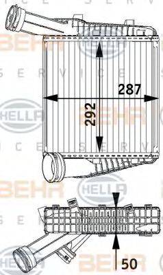 HELLA 8ML376729571 Интеркулер