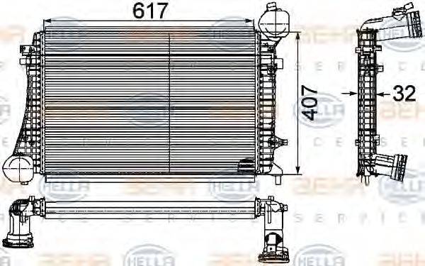 HELLA 8ML376746151 Интеркулер