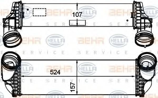 HELLA 8ML376746261 Интеркулер