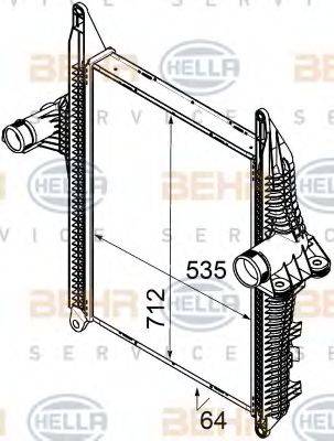 HELLA 8ML376746301 Интеркулер