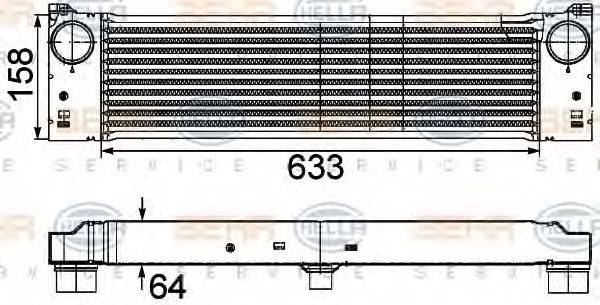 HELLA 8ML376746491 Интеркулер