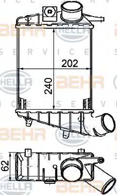 HELLA 8ML376746541 Интеркулер