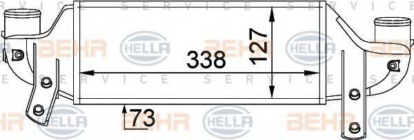 HELLA 8ML376746621 Интеркулер