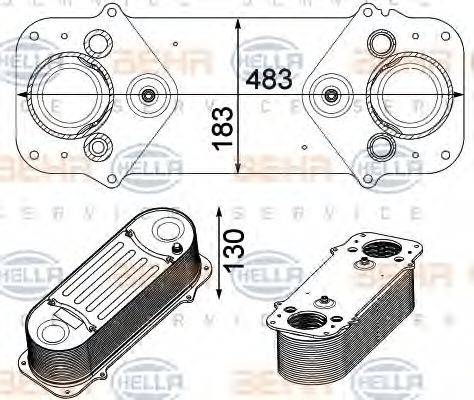 HELLA 8ML376750521 Интеркулер