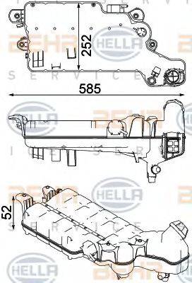 HELLA 8MA376750611 Компенсационный бак, охлаждающая жидкость