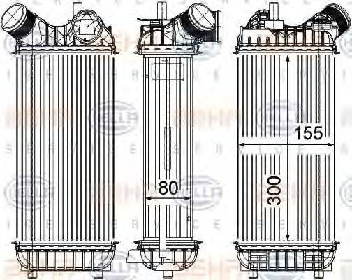 HELLA 8ML376755611 Интеркулер