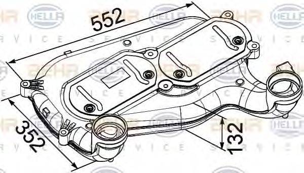 HELLA 8ML376756001 Интеркулер