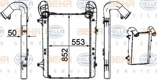 HELLA 8ML376756101 Интеркулер