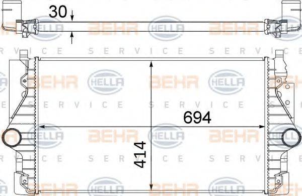 HELLA 8ML376756141 Интеркулер