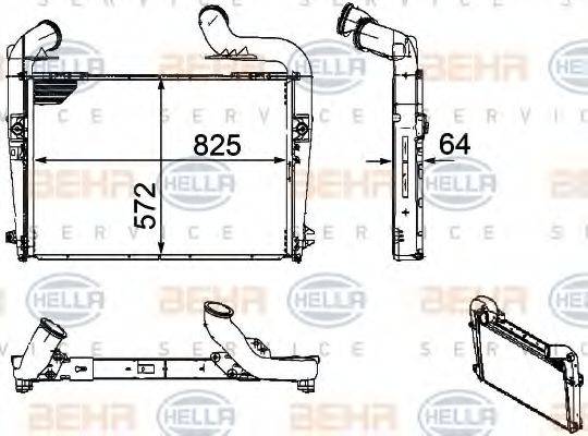 HELLA 8ML376756181 Интеркулер