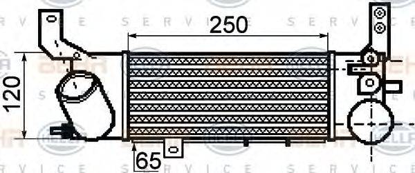 HELLA 8ML376756551 Интеркулер