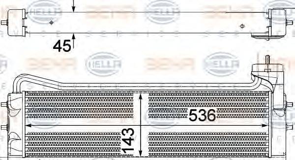 HELLA 8MO376756711 масляный радиатор, двигательное масло