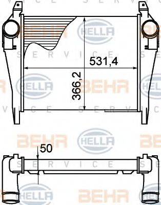 HELLA 8ML376758141 Интеркулер