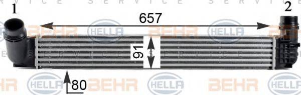 HELLA 8ML376760761 Интеркулер