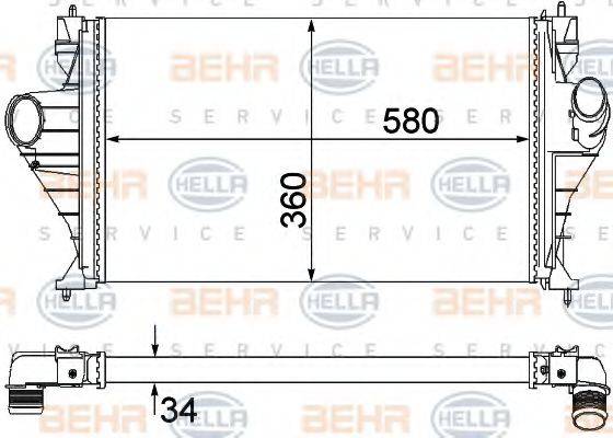 HELLA 8ML376762751 Интеркулер