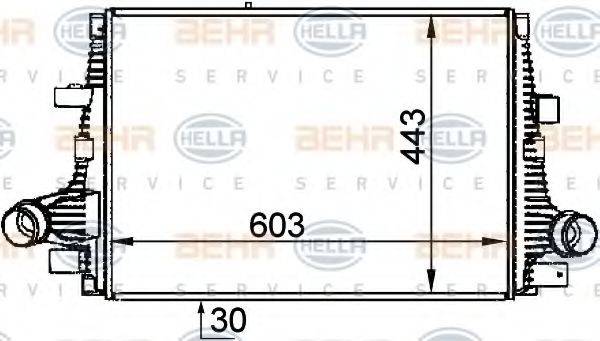 HELLA 8ML376765061 Интеркулер