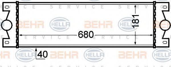 HELLA 8ML376776521 Интеркулер