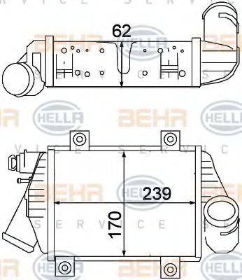 HELLA 8ML376776591 Интеркулер