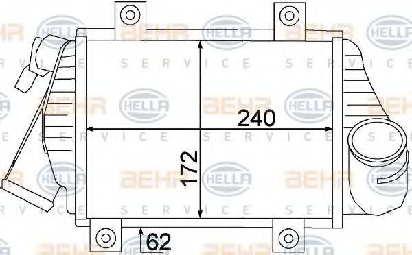 HELLA 8ML376776621 Интеркулер