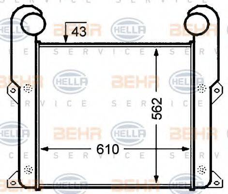 HELLA 8ML376776671 Интеркулер