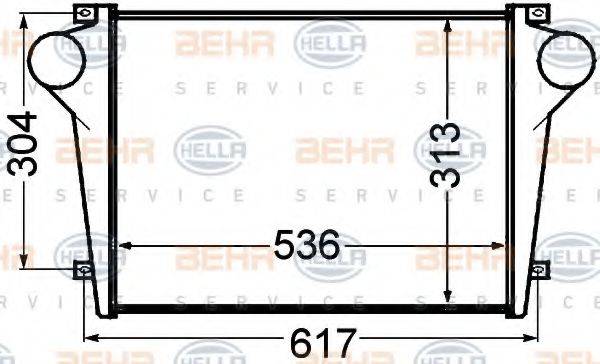 HELLA 8ML376776731 Интеркулер