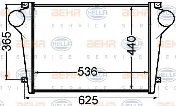 HELLA 8ML376776741 Интеркулер