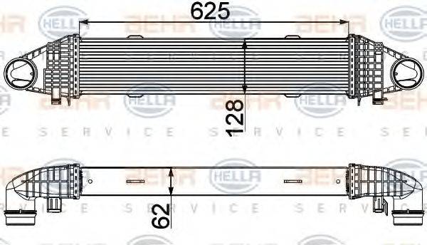 HELLA 8ML376777091 Интеркулер