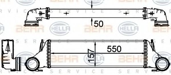 HELLA 8ML376777241 Интеркулер