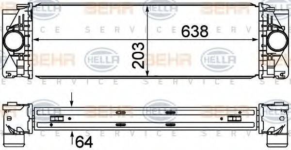 HELLA 8ML376777401 Интеркулер