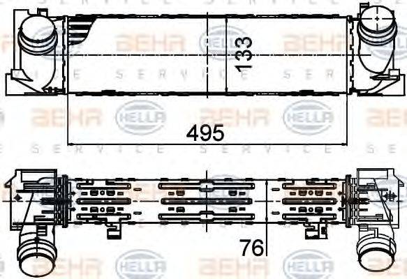 HELLA 8ML376791751 Интеркулер