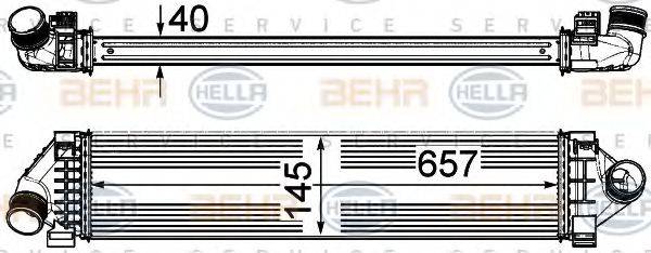 HELLA 8ML376791761 Интеркулер