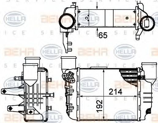 HELLA 8ML376899061 Интеркулер