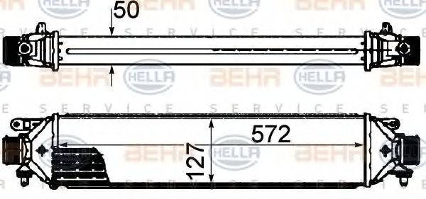 HELLA 8ML376899131 Интеркулер