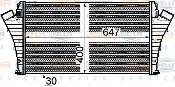 HELLA 8ML376899171 Интеркулер