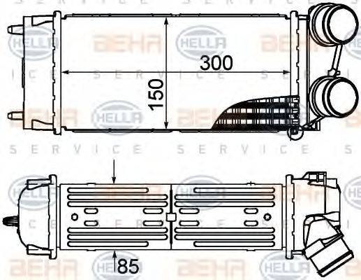 HELLA 8ML376899241 Интеркулер