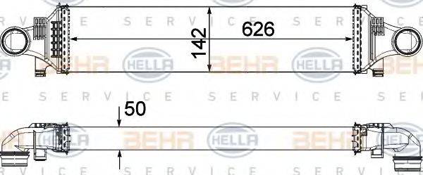 HELLA 8ML376924031 Интеркулер