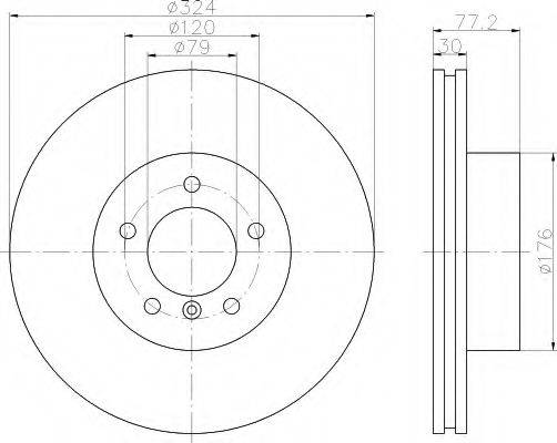 HELLA 8DD355109911 Тормозной диск