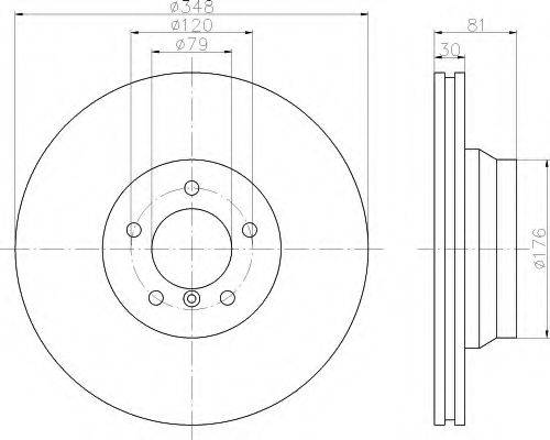 HELLA 8DD355109971 Тормозной диск