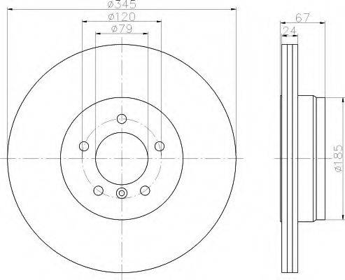 HELLA 8DD355110031 Тормозной диск