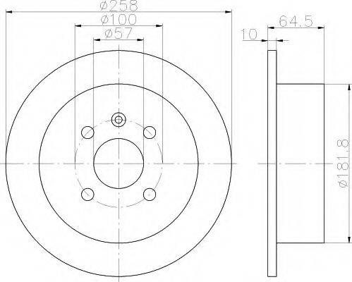 HELLA 8DD355110691 Тормозной диск