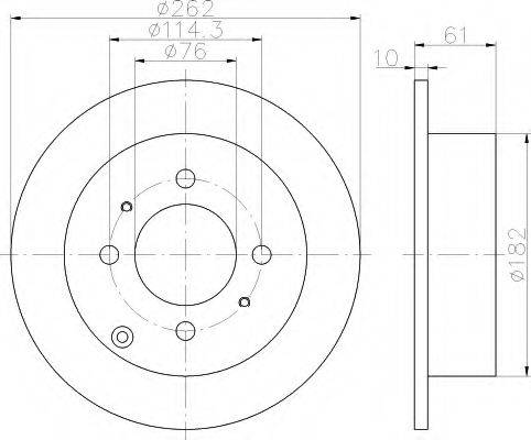 HELLA 8DD355110941 Тормозной диск